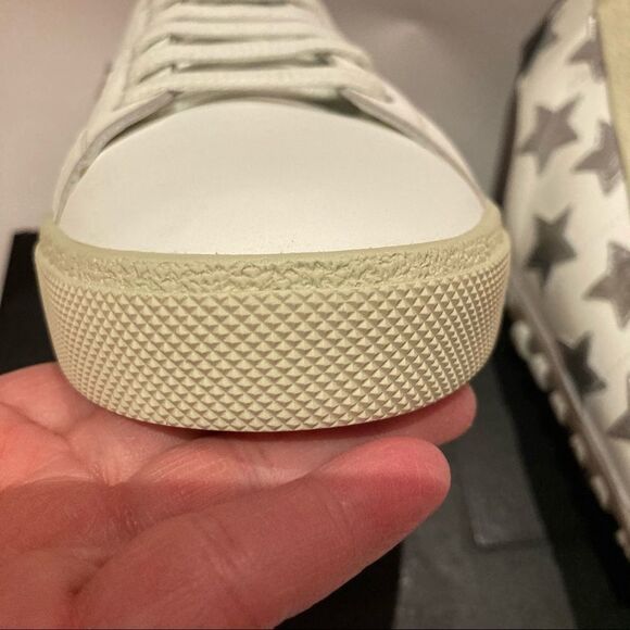 Saint Laurent Womans Silver Star Sneaker Size 38.5 / US 8.5 - Picture 11 of 14